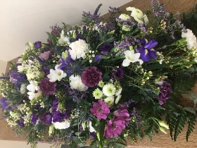 Purple Rhapsody Casket spray