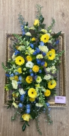 Blue Bahamas Casket Spray