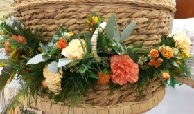 Rosita Champagne Casket Garland