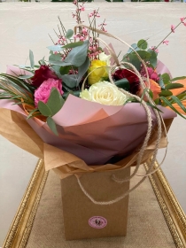 Twelve Mixed Roses Bouquet
